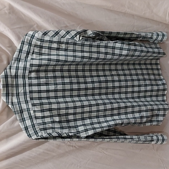 Banana Republic Green and White Plaid Button Down Shirt Size Small - Picture 7 of 13